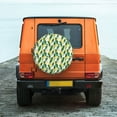 thumbnail image 6 of Wukai Banana Tree Leaves Print Spare Tire Cover for RV Trailer,Waterproof PVC Faux Leather Wheel Cover Fit for Truck,Trailer,RV,SUV,Camper and Most Vehicle-17 inch, 6 of 6