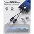 thumbnail image 3 of Dual USB C Headphone and Charger Adapter, 2-in-1 Type C Audio Adapter with Fast Charging, USB C Splitter Dongle Cable Cord for iPhone 15 Series, Samsung Galaxy S22/21/20/Note 20,Pixel 4/3/2/XL, 3 of 7