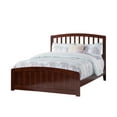 thumbnail image 2 of AFI Richmond Full Wood Platform Bed with Slatted Headboard and Footboard, Walnut, 2 of 7