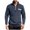 Navy, variant on Men's Autumn And Winter Standing Collar Hooded Sweatshirt Fashionable Casual T Shirt Casual Cotton T-Shirts,Medium/(Green)