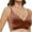 Coffee, variant on XFLWAM Scalloped Bras for Women Sexy Push Up Wireless Bralettes V Neck Seamless Bra Breathable Everyday Bra