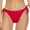 Red, variant on MNCEKFOD Swim Bottoms for Women Vintage Low Waist Bikini Swimwear Briefs Beachwear Side Tie Swimsuit Bathing Suit Bottoms White XL
