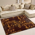 thumbnail image 2 of Coolnut Lightweight Soft Area Rugs 63 x 48 in, Abstract Music Pattern Floor Mat for Kids Playing Room Hardwood Floor Living Room Nursery Rugs, 5'3" x 4', 2 of 6