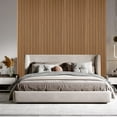 thumbnail image 6 of Wood Panels for Wall and Ceiling, 46.45" x 23.81" Wall Panels for Interior Wall Decor, 3D Wood Slat Wall Panel/Fluted Soundproof Wood Fluted Slat Sound Absorbing Panels, Teakwood 2 Pack, 6 of 8
