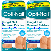 Opti-Nail Fungal Nail Renewal Patches - 21 Patches (Pack of 2), Night-Time Treatment Improves Nail Appearance While You Sleep