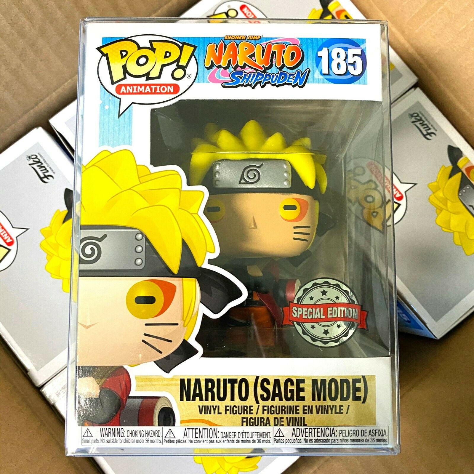  Funko Pop! Animation Naruto Shippuden: Naruto Uzamaki Sage Mode  Special Edition Multicolor Exclusive #185 : Toys & Games