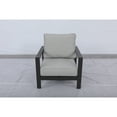 thumbnail image 3 of Atlantis Aluminum Frame Sofa and Club Chair Set in Brown/Silver Cushion, 3 of 7
