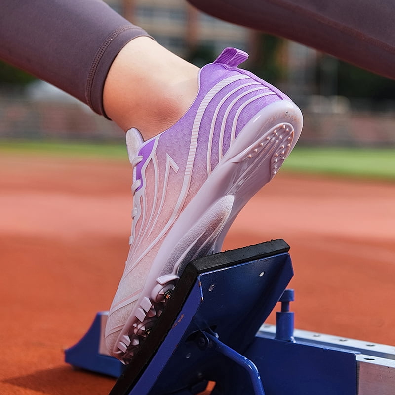 Men Women Kids Track and Field Shoes Professional 8 Spikes Running Racing Sneakers Breathable Lightweight Sprinting Shoes