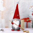 thumbnail image 5 of Divertido Gnomo De Jardín, Papá Noel De Pie Con Escoba, Decoración De Navidad De Gnomo, Figura De Gnomo, Lindo, Dibujos Animados, Elfo Enano, Decoración De Interiores, Fiesta Navideña, 5 of 5