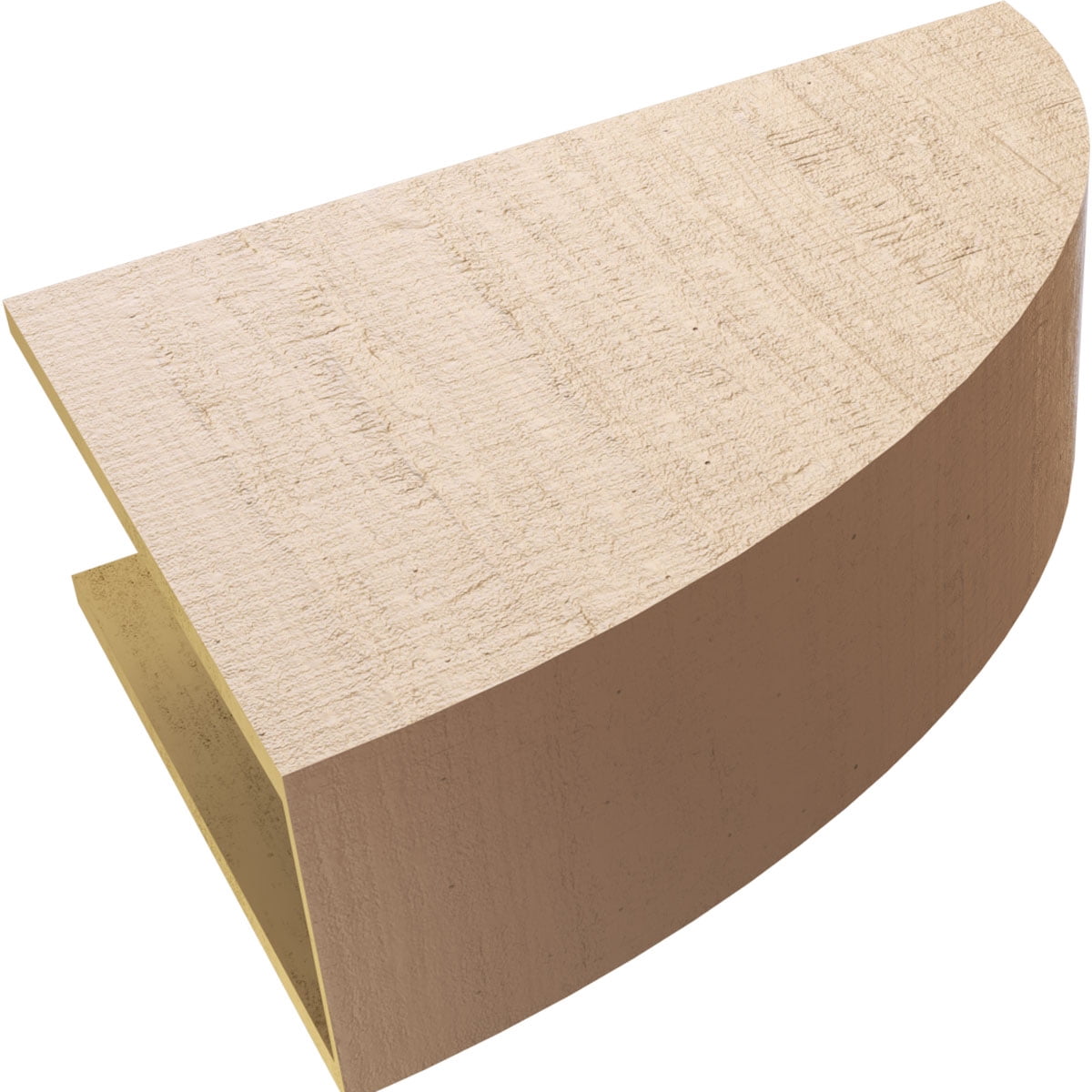 10"W x 30"D x 20"H Classic Durham Rough Cedar Woodgrain TimberThane Corbel, Primed Tan
