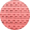 thumbnail image 1 of Ahgly Company Indoor Round Abstract Red Modern Area Rugs, 4' Round, 1 of 4