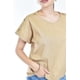 thumbnail image 4 of Blusa de lino con botones Roman Fashion /Juvenil, 0320 (Cafe) cafe CH, 4 of 5