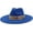 Blue, variant on Big Wide Brim Boho Western Hat for Women and Men Felt Rancher Fedora Hat