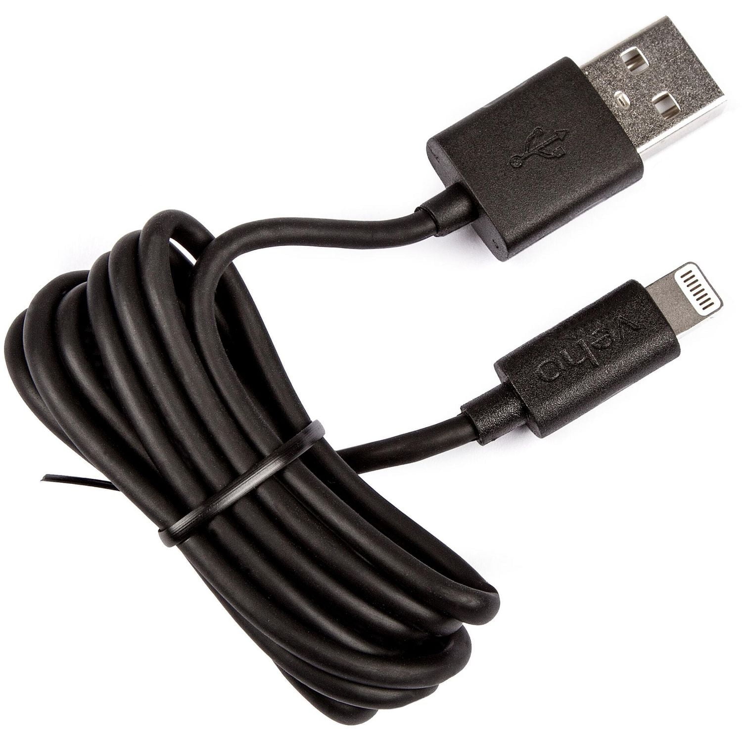 Veho Pebble(TM) Certified MFi Lightning to USB Charge & Sync Cable, 3.3ft - Black