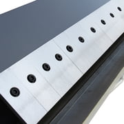 48 inch Box and Pan Brake,16Ga Mild Steel Capacity, Minimum Reverse Bend 0.55 in, Max Box Bending Depth 1.97in,16 Removable Fingers W-4816Z
