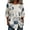 Blue, variant on Kezqiaxn Plus Size Tunic Tops for Women Drawstring 3/4 Sleeve Crew Neck Button Up Shirt Business Dressy Work Blouses