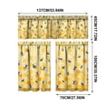 Fruit Jam Jar Buffalo Check Bottom Kitchen Curtain,Short Panel Window ...
