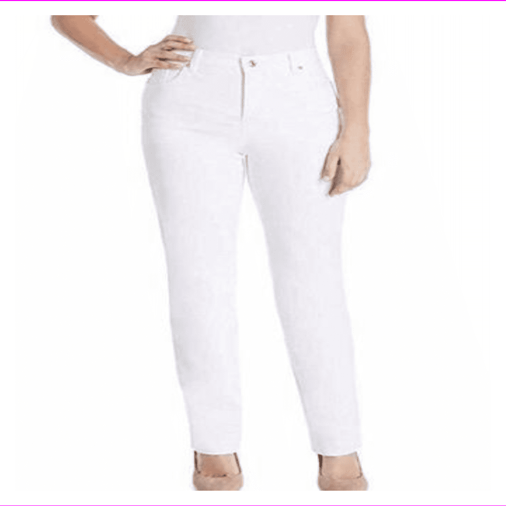 Gloria Vanderbilt Amanda Heritage Fit Crystal White Women's Capri Jeans $50