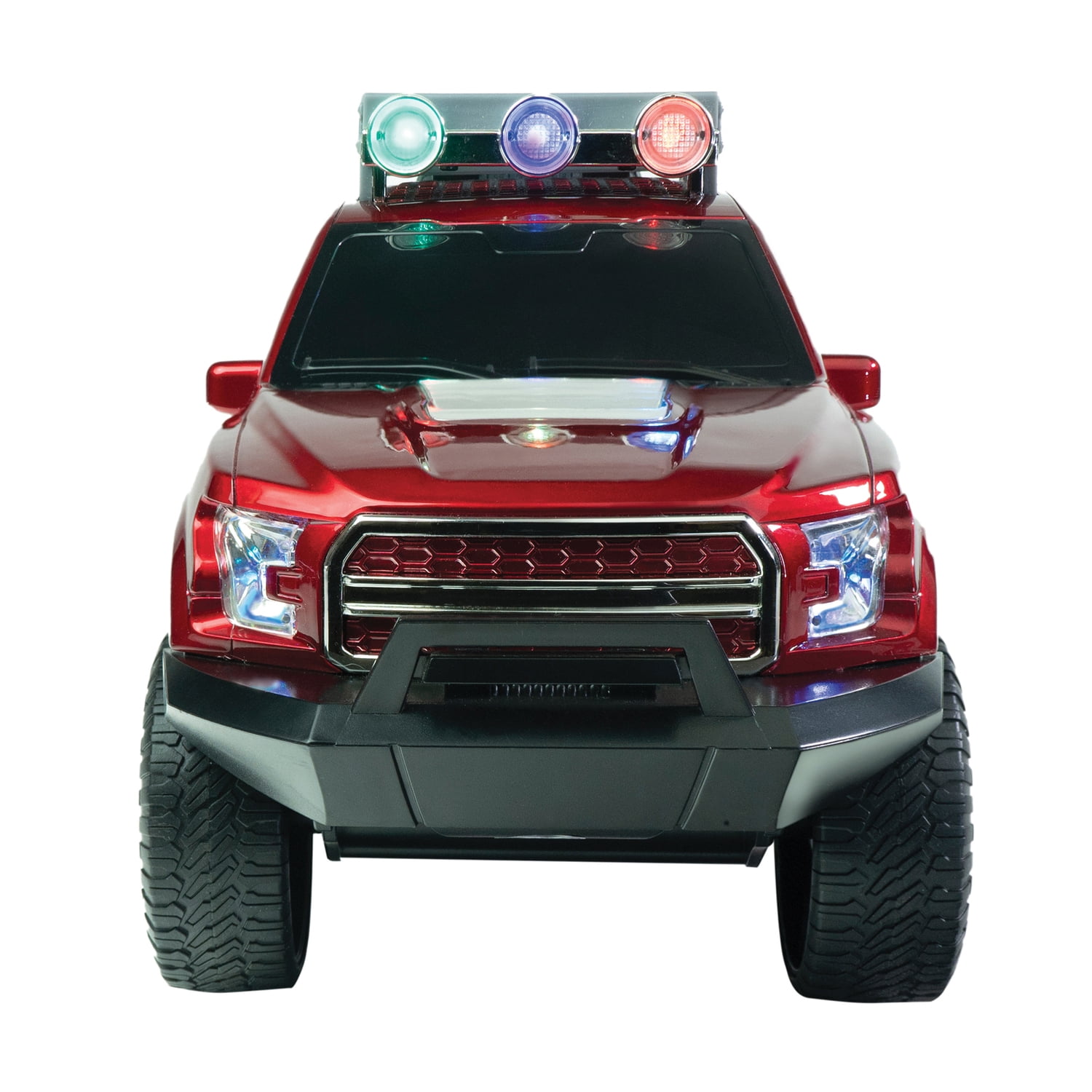 QFX BT-150 RED BT-150 Truck-Style Bluetooth Speaker with LEDs (Red)