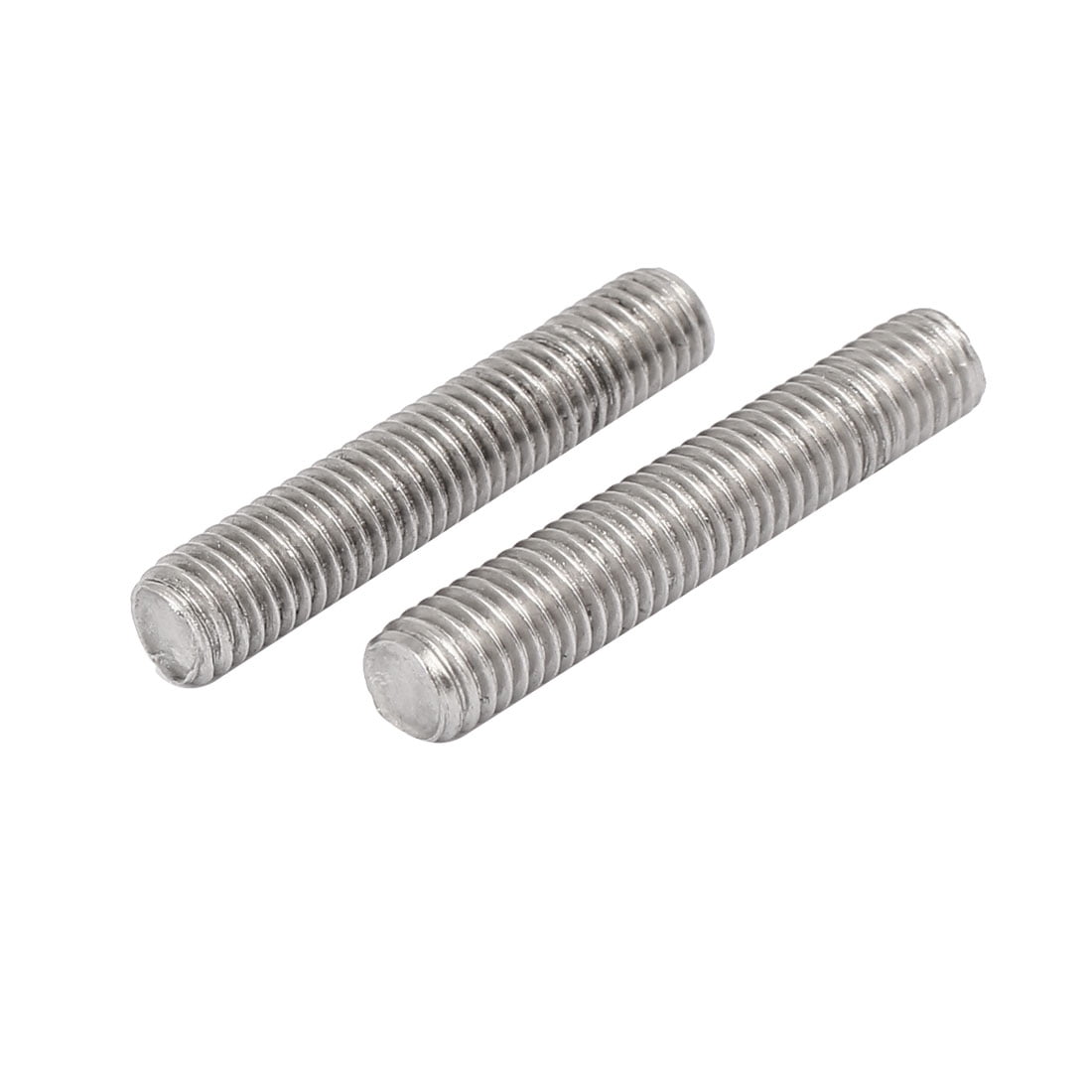 M4 x 45mm 304 Stainless Steel Fully Threaded Rod Bar Studs Silver Tone 20 Pcs 