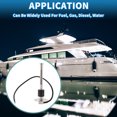 thumbnail image 2 of Unique Bargains Fuel Sending Unit and Gauge Kit 175mm Length Boat Fuel Sending Unit Marine Fuel Sender Unit Metal Black 1 Set 240-33 Ohm, 2 of 6
