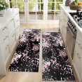 thumbnail image 4 of Kitchen Rugs Sets Of 2,Black and Pink Of Leopard Print Anti Fatigue Kitchen Mat Rugs Non Slip Washable,Decorative Kitchen Floor Mats for Kitchen,Sink,Laundry,17"X47", 4 of 5