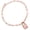 18K Rose Gold Plated Silver, variant on Made in Italy 925 Sterling Silver Love Lock Paperclip Chain Bracelet for Women (8.25 inch Adjustable Chain)