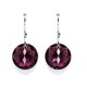 thumbnail image 2 of Aretes Zvezda Classic color Amethyst plata .925 Zvezda ZAR-CLAS14-AME, 2 of 4