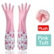 thumbnail image 3 of Guantes de limpieza Wamans para lavavajillas, 1 par de guantes de goma reutilizables de PVC, impermeables, con puños largos, antideslizantes para el hogar., 3 of 3