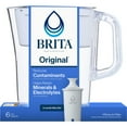 thumbnail image 3 of Brita Small 6 Cup Bright White Denali Water Filter Pitcher with 1 Brita Standard Filter, 3 of 13