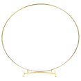 thumbnail image 4 of Metal Floral Ring for DIY Wedding Decor and Crafts Golden Iron 10 inch, 4 of 4