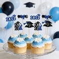 thumbnail image 1 of BUTASY Cupcake Toppers Graduation Season Glitter Paper Flag Party Cake Decoration 24 Pack, 1 of 6
