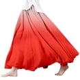 thumbnail image 1 of GPOECD Womens Long Skirts Plus Size Summer Printed Wrap Elastic Waist A Line Boho Beach Flowy Long Plus Size Skirt 01_Red,XL, 1 of 4