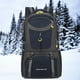 thumbnail image 5 of Mochila de senderismo (1 unidad), mochila de viaje de gran capacidad, impermeable, con sistema de reducción de carga para aventuras de senderismo de varios días (azul oscuro)., 5 of 7