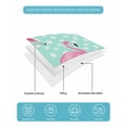thumbnail image 5 of Green Flamingo Full Size Down Alternative Comforter, Lightweight Comforter Quilt Bedding Set with Pillow Shams Polka Dot Modern Art All Seasons Bed Comforter Duvet Insert 78"x90", 5 of 7