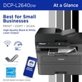 thumbnail image 4 of Brother Wireless Compact Monochrome Multi-Function Laser Printer DCP-L2640DW Print Like A Pro Bundle with Deco Essentials Guide and High Speed 6ft USB Type B 2.0 Printer Cable to USB Type-C & USB A, 4 of 12