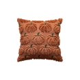 thumbnail image 2 of Pumpkin Fall Decorative Throw Pillow Covers 18"x18",Set of 1 Orange Green Soft Pillow Covers for Autumn Harvest, Fluffy Plush Accent Pillow Cases for Farmhouse Halloween Decor, 2 of 8