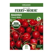 Ferry-Morse Organic 190MG Radish Cherry Belle Vegetable Plant Seeds Packet - Seed Gardening, Full Sunlight