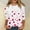 1-Pink, variant on Valentine's Shirts for Women Womens Shirts t Shirts for Women Women's Long Sleeved Round Neck Valentine's Day Red Heart Printed Top Hot Pink L