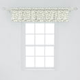 thumbnail image 2 of Ambesonne Olive Valance Pack of 2, Peace Branches Leaves Art, 54"X12", Olive Green Grey, 2 of 2