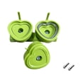 thumbnail image 1 of Modelo de Troquel para Insignias Máquina de Botones Accesorio Intercambiable Modelo de Corazón Material Resistente PP Adecuado para Bodas Cumpleaños E Verde, 1 of 8
