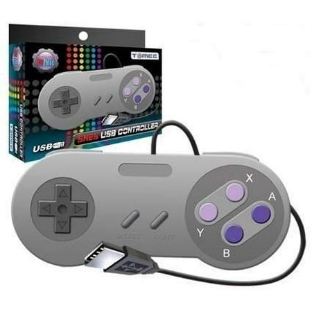 New SNES Tomee USB Controller Eight-Way Directional Pad & Six Digital Buttons Works For PC & Mac (Best Snes Emulator For Mac)