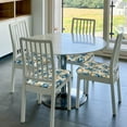 thumbnail image 5 of Kdxio Chair Seat Covers Vintage Blue Flowers Print Chair Covers for Dining Room Square Washable Chair Protector Seat(Six Piece), 5 of 5