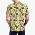 thumbnail image 4 of Daiia Lilies Flowers Pattern Men’s Polo Shirts,Solid Deck Shirt,Classic Fit, Breathable Cotton Polo for Casual and Sport Wear-3X-Large, 4 of 9