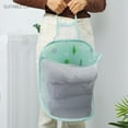 thumbnail image 5 of deevoka 5X FOLDING LAUNDRY BAG HAMPER DIRTY CLOTHES STORAGE WASHING BASKET BIN Green, 5 of 8