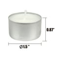 thumbnail image 3 of Stonebriar Tealight Candles, Unscented, Long Burning, 8 Hour Burn Time, White, 200-Pack, 3 of 10