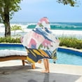 thumbnail image 3 of Yayeee Kids Hooded Towels Toddler Soft Absorbent Beach Bathing Wrap 50" x 23.5", Abstract Mountain, 3 of 5