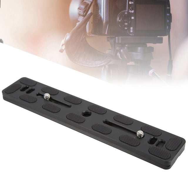 Quick Release Plate with 1/4 Inch Screw, Aluminum Alloy, AntiSlip Rubber Pads, Widely Compatible, for Arca Swiss Standard Tripod Ball Head