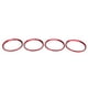 thumbnail image 2 of 4 Uds. Embellecedor central de rueda de coche cubierta decorativa reemplazo rojo para Honda Civic 10.a generación 2016 -2019 Jadeshay A, 2 of 8