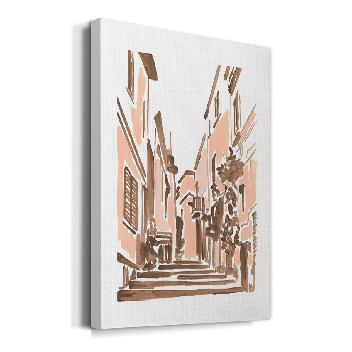 Blush Architecture Study I Premium Gallery Wrapped Canvas - Ready to Hang
